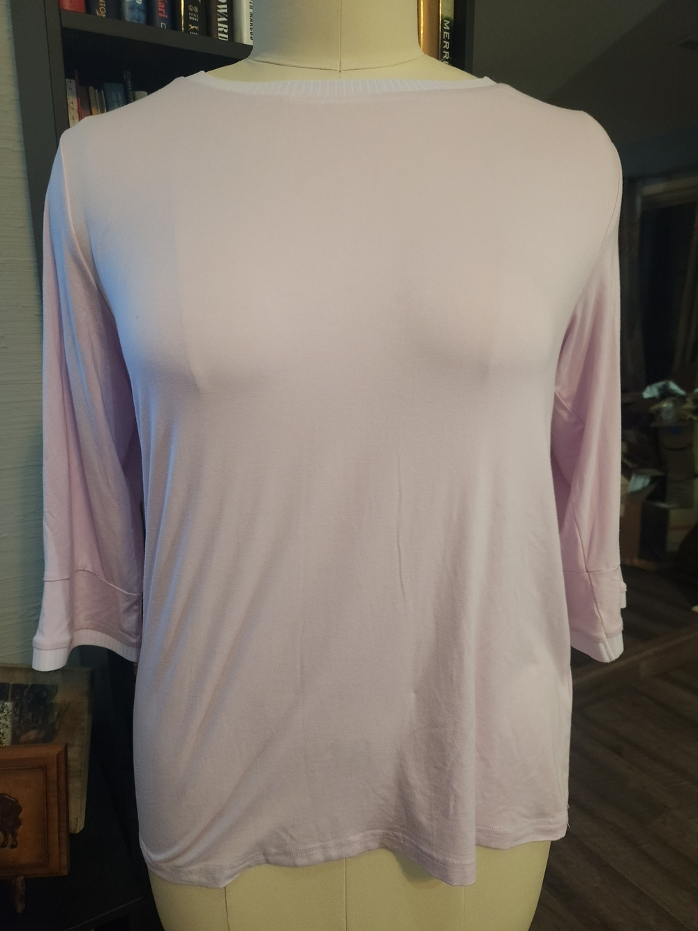 Relaxed Light Pink Long-Sleeve Tee